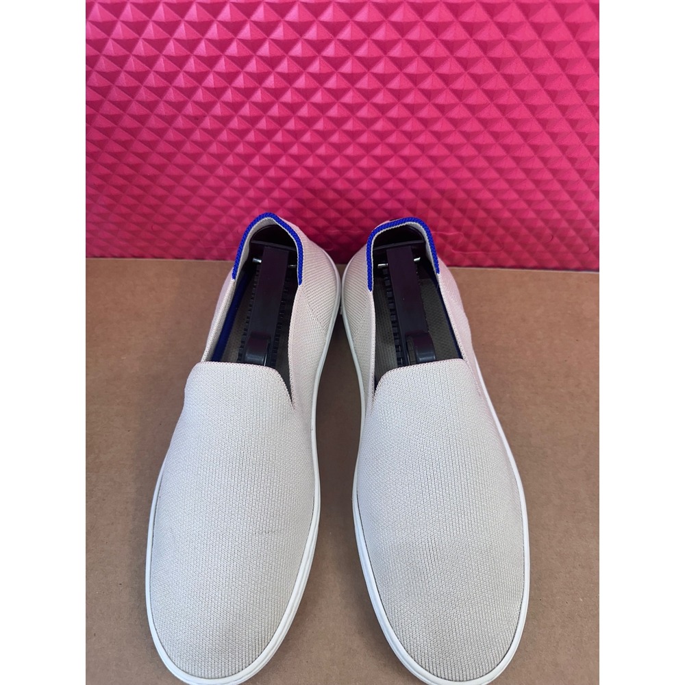 Rothys The Sneaker Sandstone Beige Knit Slip On Shoes Womens 7.5